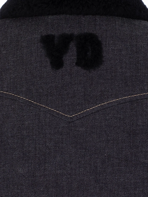 Синяя куртка из денима с подкладом из овчины, 4 Синяя куртка из денима с подкладом из овчины, 4