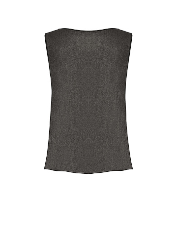 Серебристый топ из шифона, 2