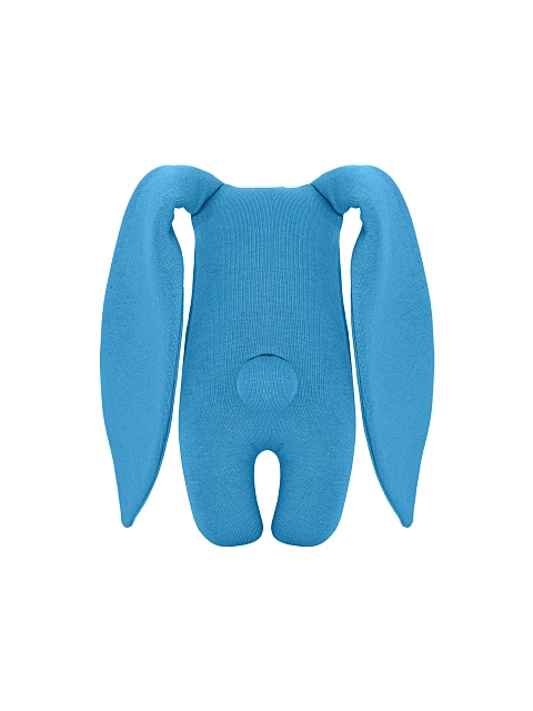 Игрушка "Заяц" ярко-голубая с вышивкой, 2