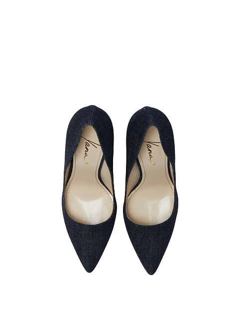 Темно-серые лодочки из денима, 4 Темно-серые лодочки из денима, 4