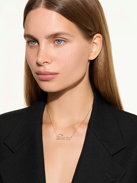 Колье с кулоном "Devil" из желтого золота с бриллиантами, 2