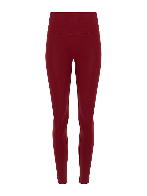 Бордовые леггинсы из трикотажа, 1 Бордовые леггинсы из трикотажа, 1