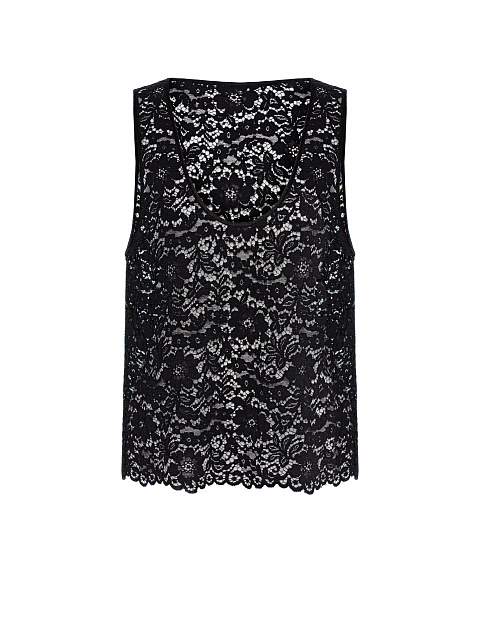 Черный топ из кружева, 1