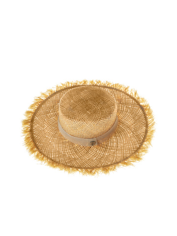 Соломенная шляпа с лентой и пряжкой, 2