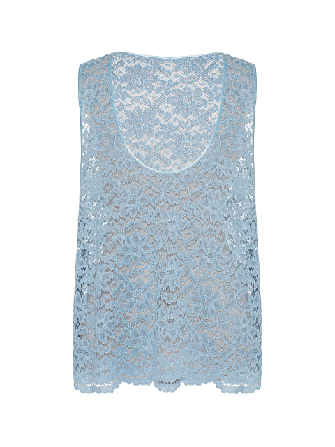 Голубой топ из кружева, 1