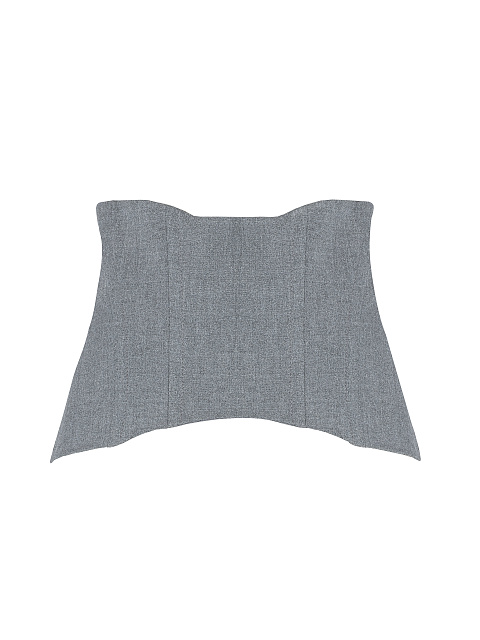 Светло-серый корсет на шнуровке, 2