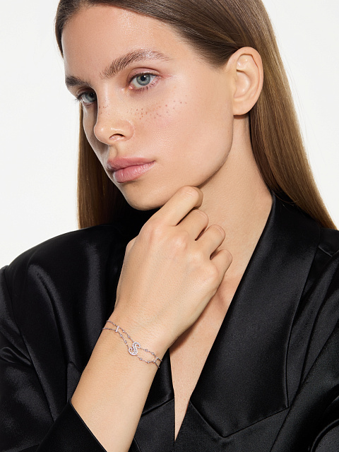 Браслет "S" из белого золота с бриллиантами, 2 Браслет "S" из белого золота с бриллиантами, 2