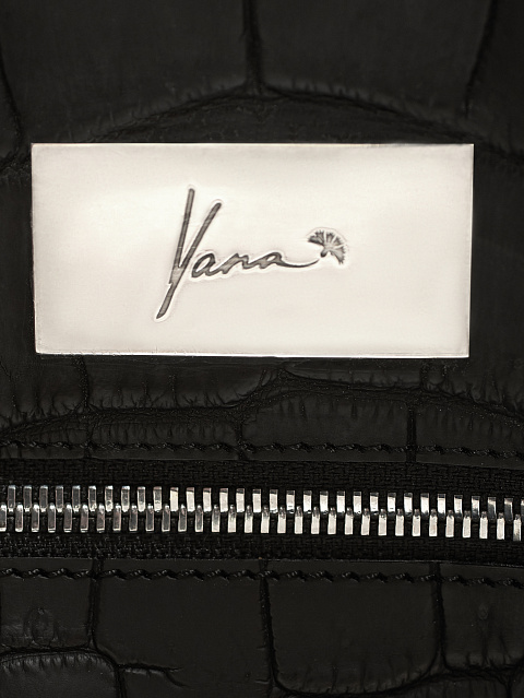 Черный рюкзак из кожи крокодила, 4 Черный рюкзак из кожи крокодила, 4