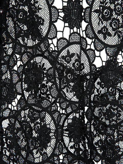 Черное платье-миди из кружева с открытой спиной, 3 Черное платье-миди из кружева с открытой спиной, 3