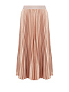 Светло-розовая плиссированная юбка-миди