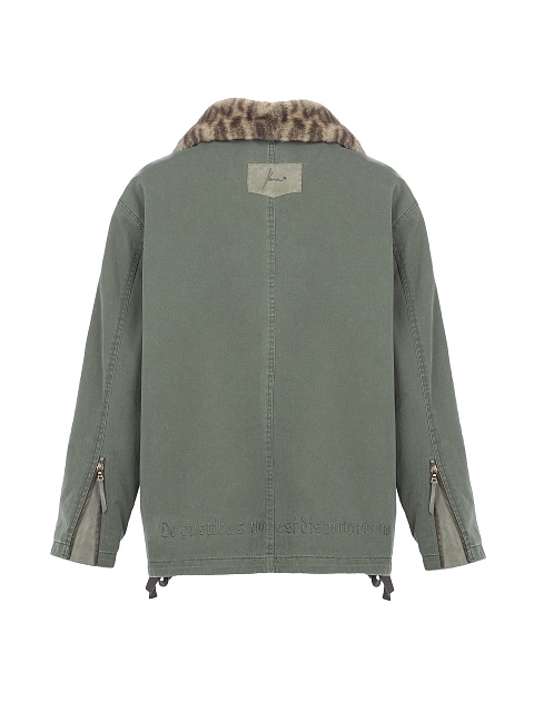 Хлопковая парка на подкладе из меха норки, 2 Хлопковая парка на подкладе из меха норки, 2