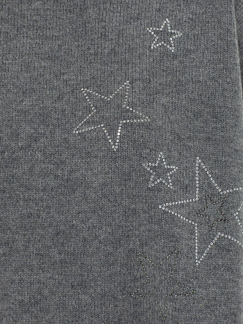Серый кашемировый свитер со звездами, 3