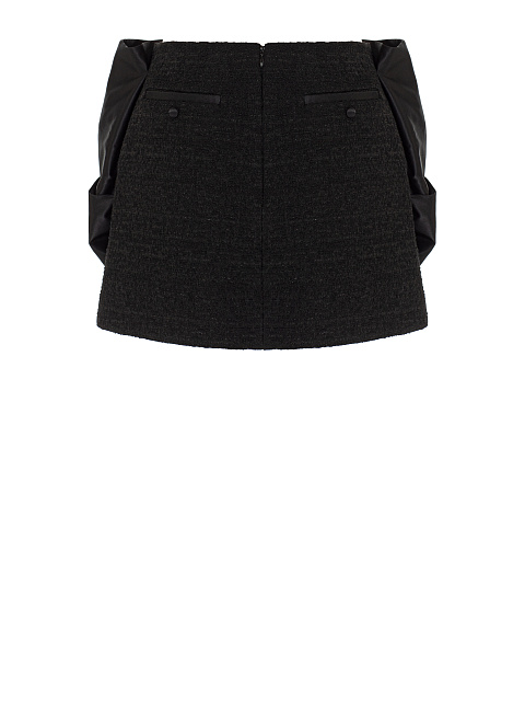 Юбка-мини из твида с бантом, 4