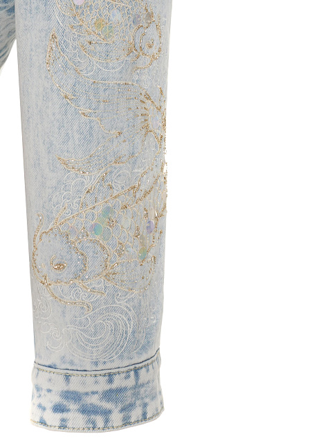 Джинсовая куртка с вышивкой, 3