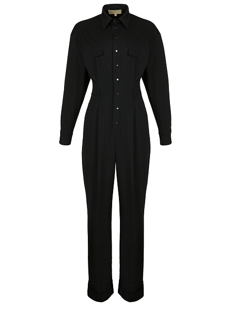 Черный комбинезон в полоску, 1