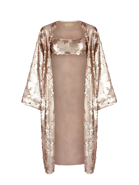 Бронзовый топ в матовых пайетках, 3