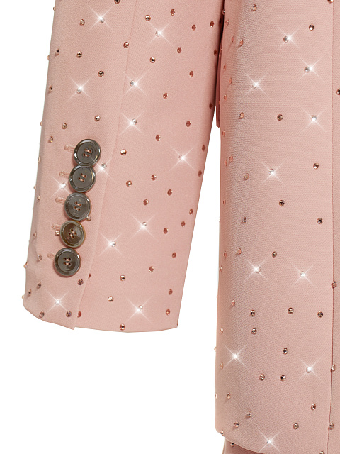 Розовый костюм-тройка в стразах, 7