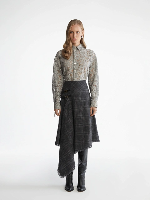 Серая рубашка из кружева, 5