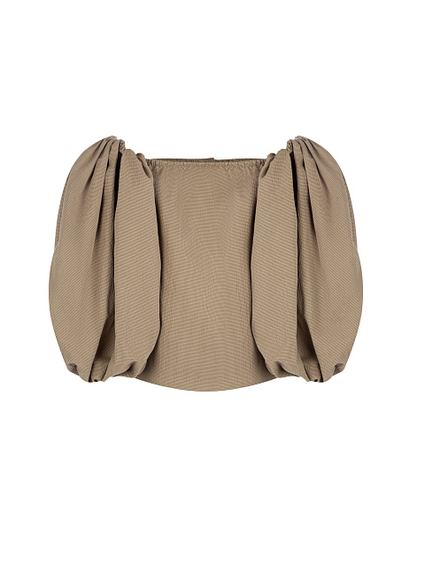 Коричневый хлопковый топ, 2