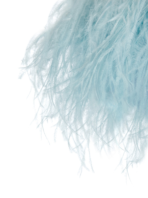 Голубой топ-бра с боа, 5