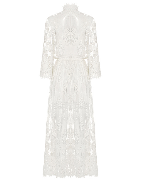 Белое платье-миди из кружева, 2