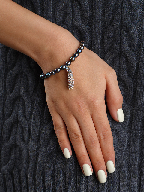 Браслет из серебра с жемчугом, 2