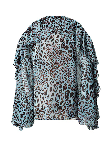 Блузка с леопардовым принтом, 2