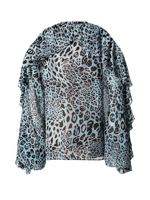 Блузка с леопардовым принтом, 2