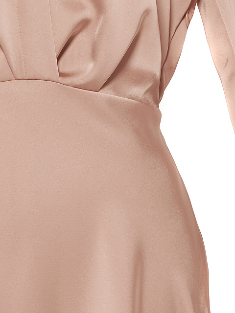 Розовое атласное платье-рубашка, 4 Розовое атласное платье-рубашка, 4