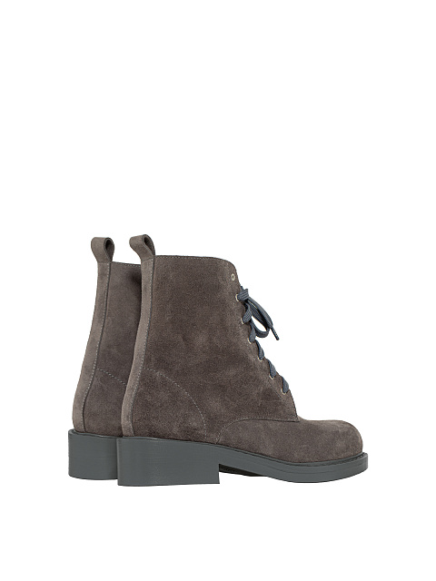 Серые ботинки из велюра с мехом и серой подошвой, 3 Серые ботинки из велюра с мехом и серой подошвой, 3