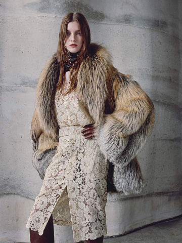 Шуба из меха лисы, 2
