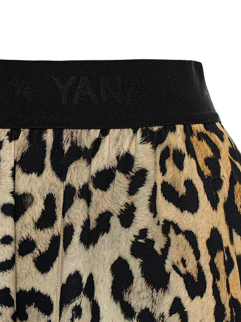 Леопардовый домашний костюм с шортами, 4