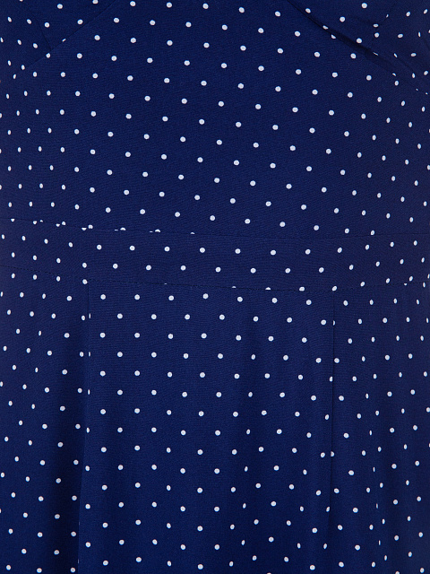 Темно-синий сарафан из вискозы в горошек, 3 Темно-синий сарафан из вискозы в горошек, 3