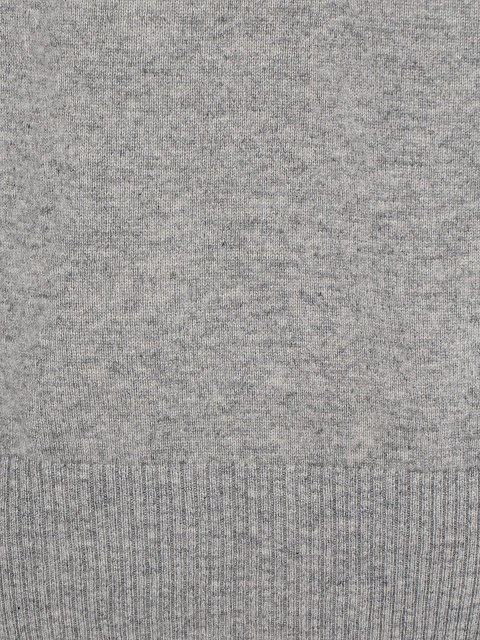 Мужской серый кашемировый свитер с высоким горлом, 3 Мужской серый кашемировый свитер с высоким горлом, 3