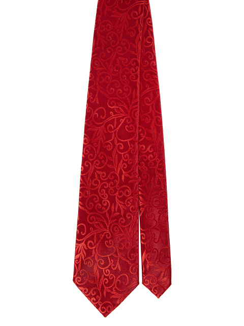 Красный галстук с узором, 1