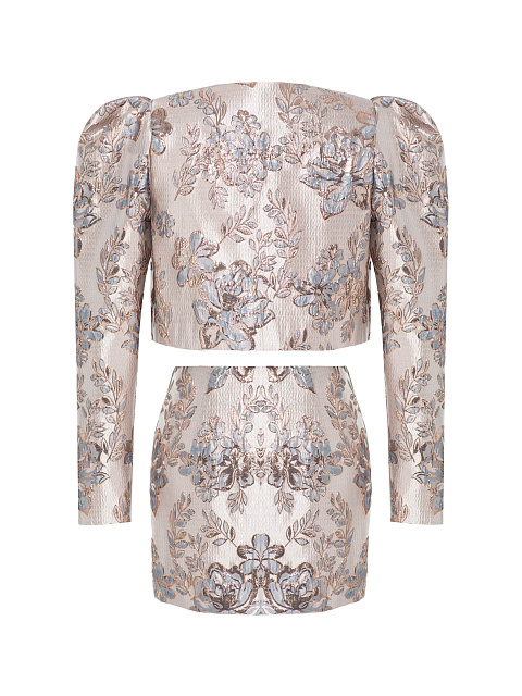 Костюм из парчи с цветочным узором , 2