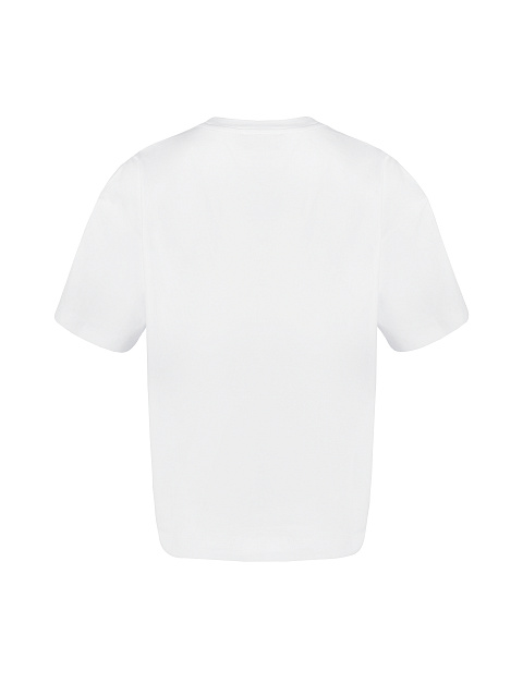 Белая хлопковая футболка с неоновым принтом Love, 2 Белая хлопковая футболка с неоновым принтом Love, 2