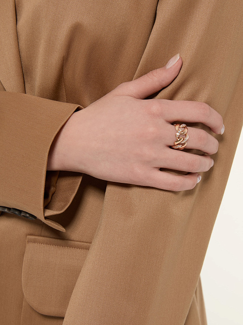 Кольцо из розового золота с бриллиантами, 2 Кольцо из розового золота с бриллиантами, 2