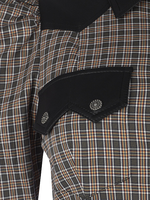 Платье-миди в зелено-коричневую клетку, 3 Платье-миди в зелено-коричневую клетку, 3