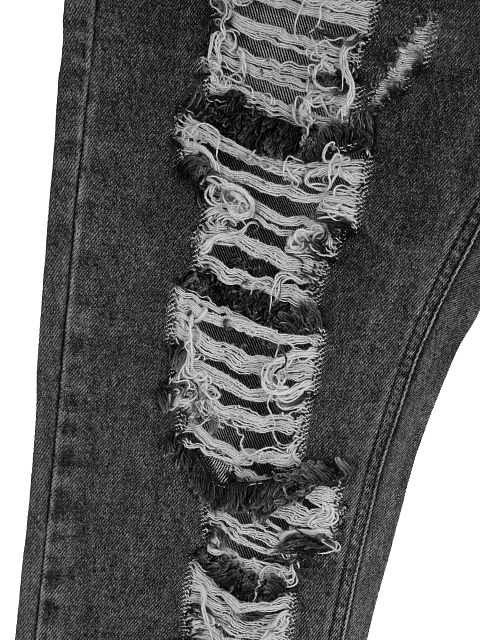 Серые вареные джинсы из хлопка, 4 Серые вареные джинсы из хлопка, 4