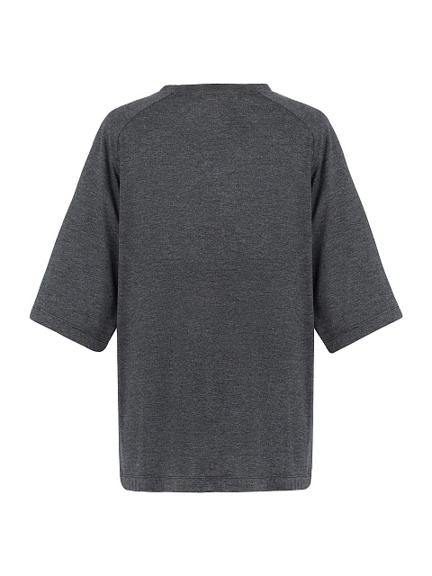 Серая футболка с принтом спереди, 2