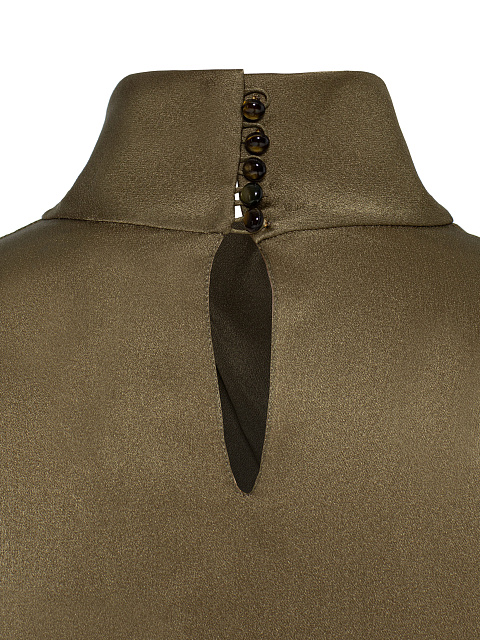 Зеленая блузка из шелка, 4