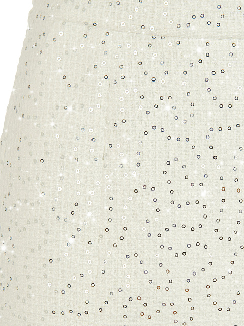 Белый комплект из твида в пайетках, 4