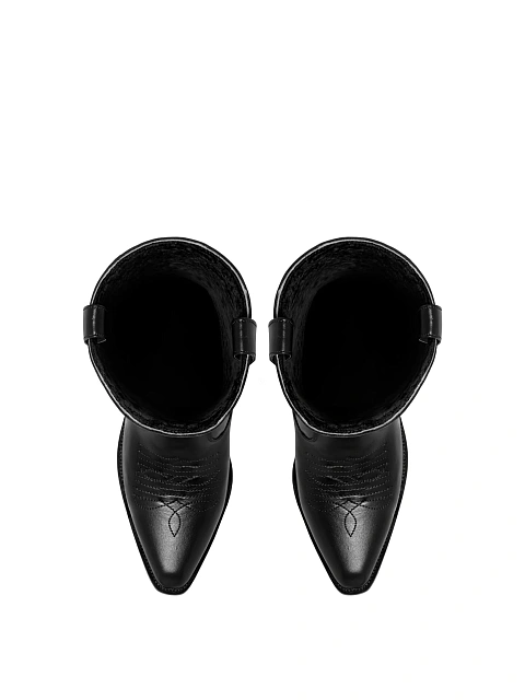 Черные высокие казаки из овчины, 4 Черные высокие казаки из овчины, 4