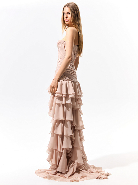 Платье-макси из шифона, 4