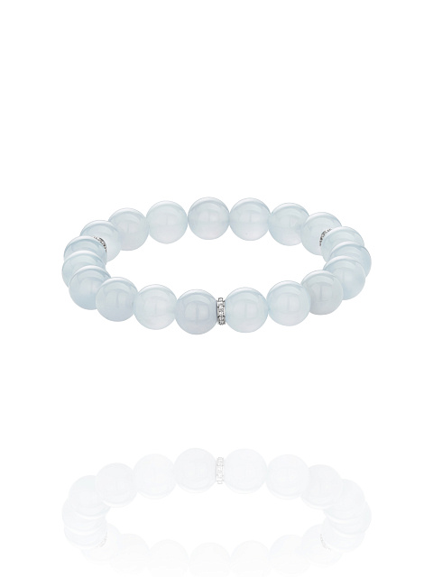 Браслет с бусинами из аквамарина и топазами, 1