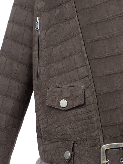 Косуха из крокодиловой кожи на норковом меху, 3