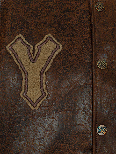 Коричневый оверсайз бомбер из овчины, 3 Коричневый оверсайз бомбер из овчины, 3