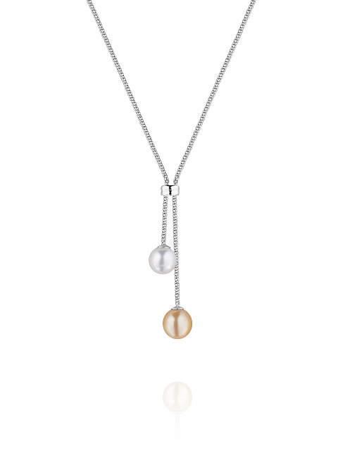 Серебряное колье с жемчугом, 1 Серебряное колье с жемчугом, 1