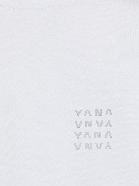 Мужская белая футболка из хлопка с принтом, 3 Мужская белая футболка из хлопка с принтом, 3